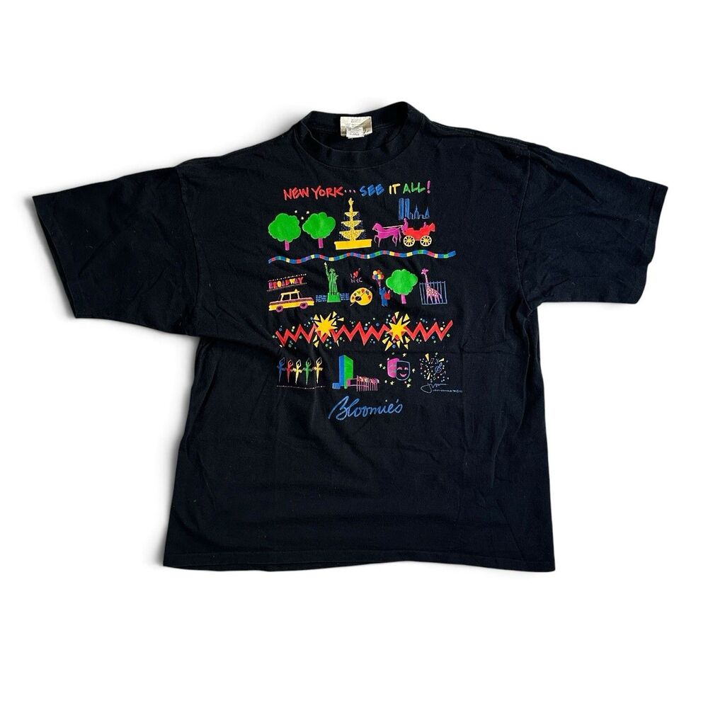 Vintage 1992 Bloomie’s New York City T-Shirt XL Low & Behold Souvenir Tourist